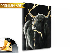 Obrazy na plátne - PREMIUM ART – Čierny býk