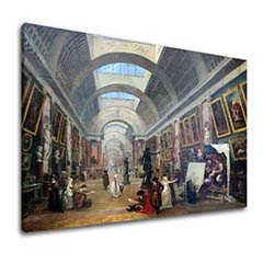 Obraz na plátne Hubert Robert - Projekt Grande Galerie du Louvre