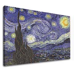 Obraz na plátne Vincent van Gogh - Hviezdna noc
