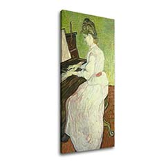Obraz na plátne Vincent van Gogh - Marguerite Gachet pri klavíri