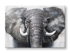 Maľovaný obraz na stenu SLON  100x70 cm